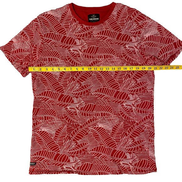 THREADBARE DENIM CORPS  | LEAF PATTERN T-SHIRT  SZ XL - Picture 3 of 8